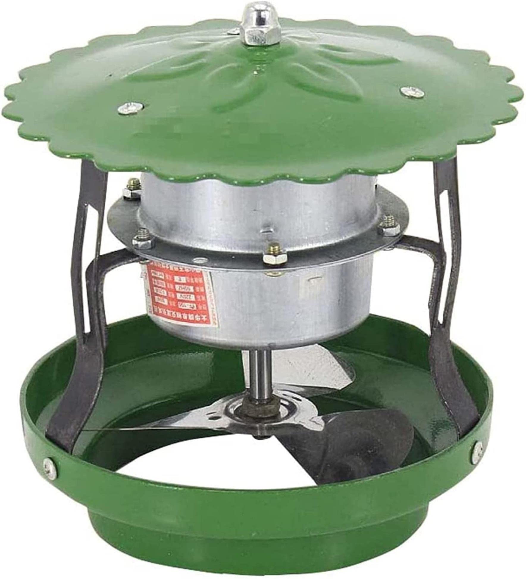 Ventilateur de cheminée de 5" de diamètre intérieur avec chapeau extracteur