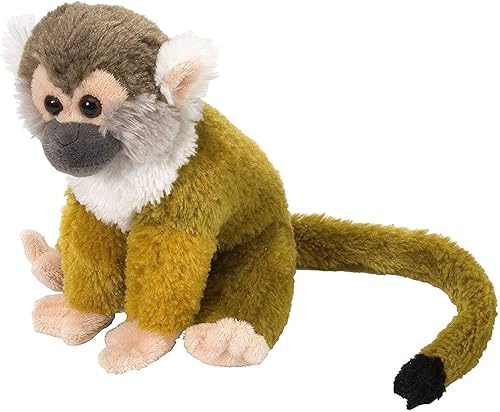 Wild Republic Peluche de mono ardilla, animal de peluche, regalo para niños, de 8 pulgadas