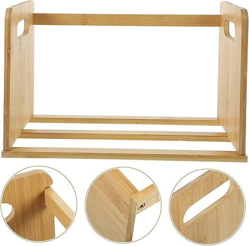 Miniatura 3 de Estante de almacenamiento de registros, estante para libros, estantería multifunción, estantería de escritorio, organizador de escritorio, estante