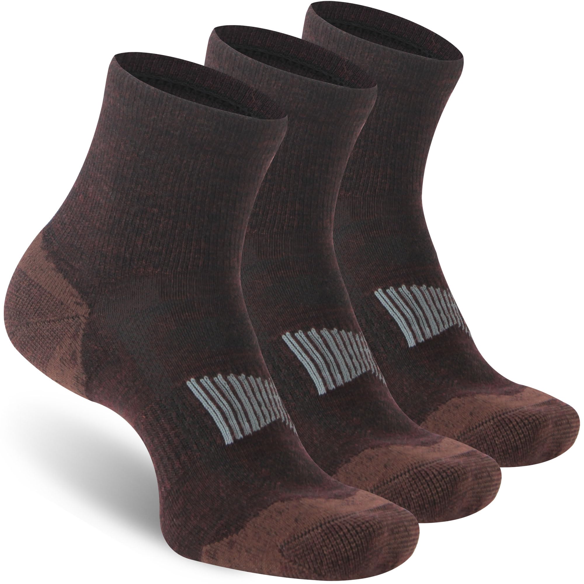 RZTT 90% Merino Wool Socks for Men Women, Soft Thin Ankle Socks for Athletic Running Hiking Cycling 3 Pairs