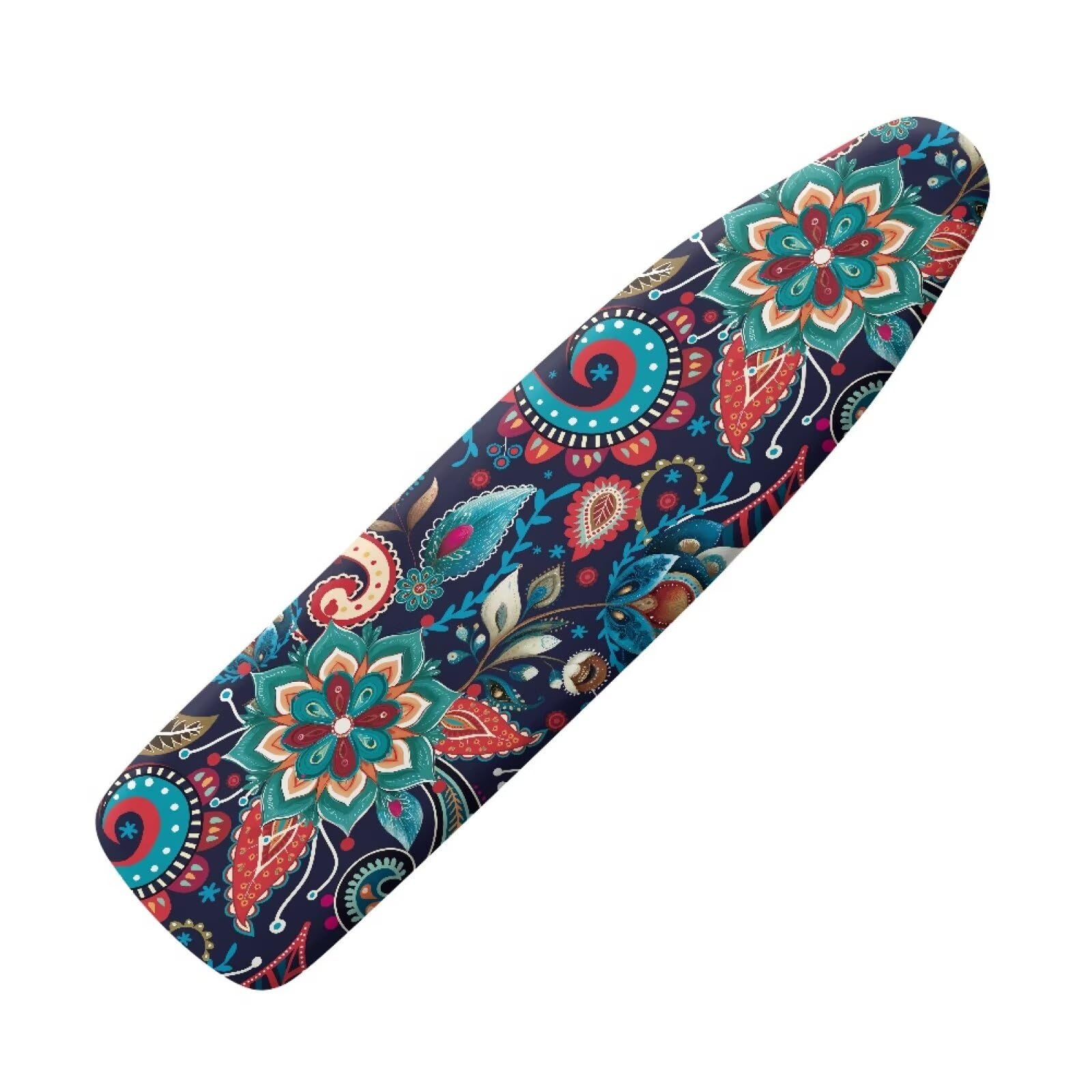 Drnuikhe Retro Paisley Prints Breathable Ironing Board Cover Decor Resist Scorching Staining 14x45 Wear Soil Resistant Covers Elastic Edges 3 Fasteners Anti-Scorch Polyester Fabrics
