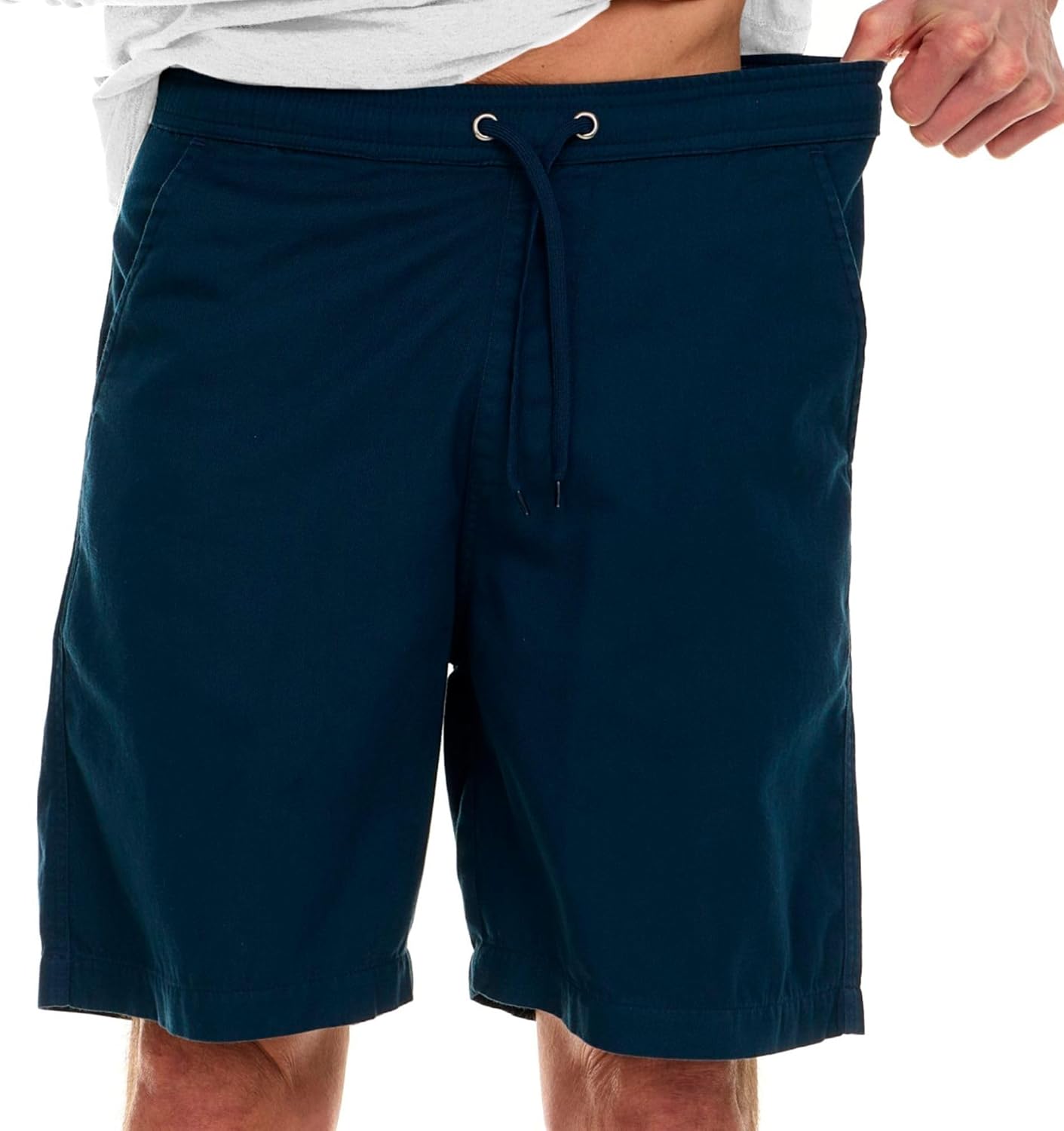 Wrangler Big and Tall Shorts for Men – Twill Cotton Casual Elastic Waist Shorts