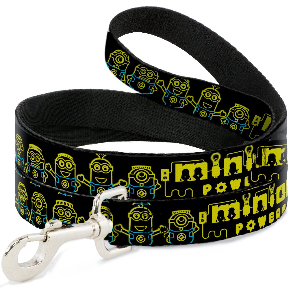 Correa para perro Minion Powered evita escapes con su mosquetón reforzado