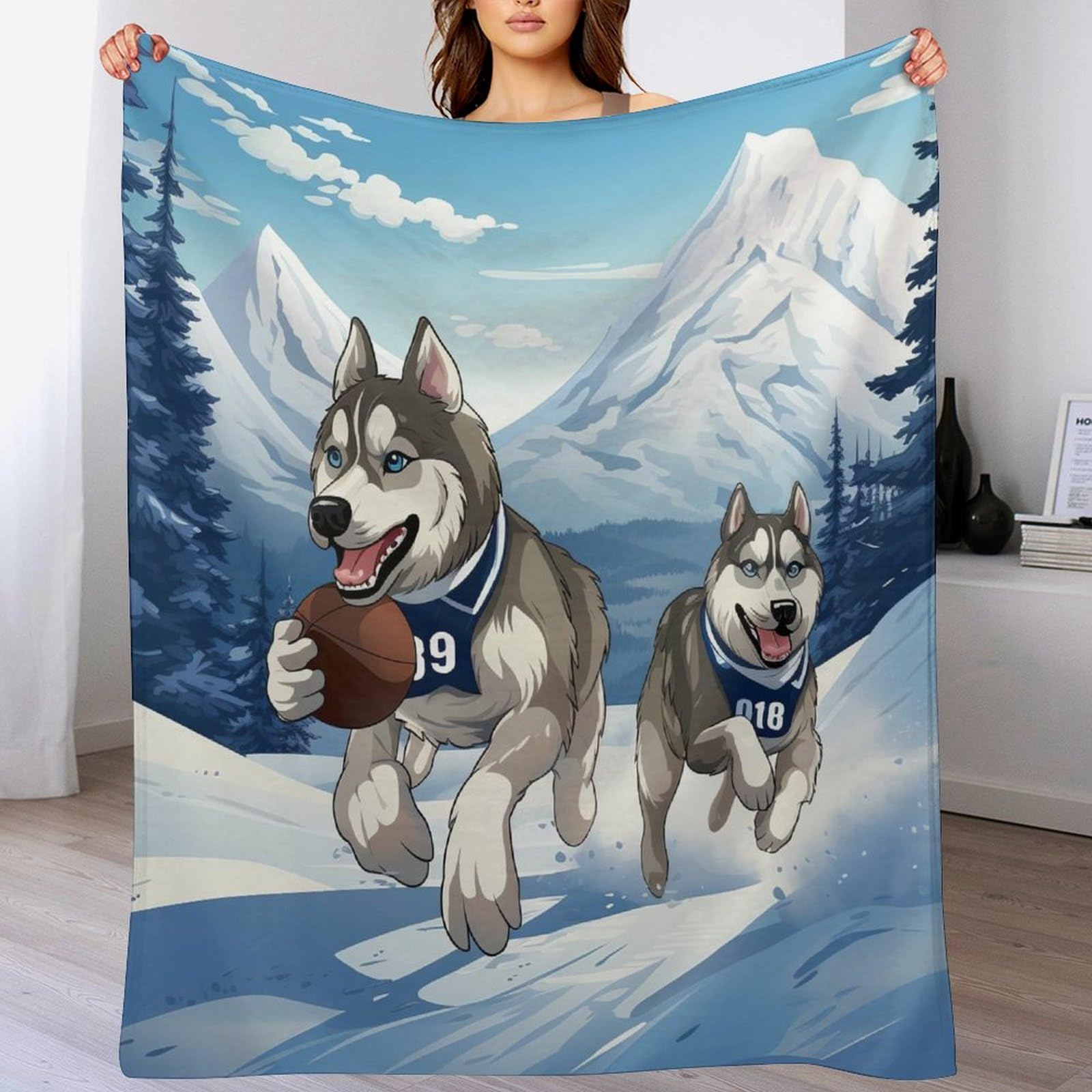 Manta de forro polar para perro ligera y mullida Sled lavable para cama 130 x 150cm