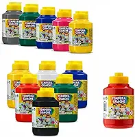 Kit Tintas Guache Acrilex 250ml 12 Cores Sortidas Pintura Artística