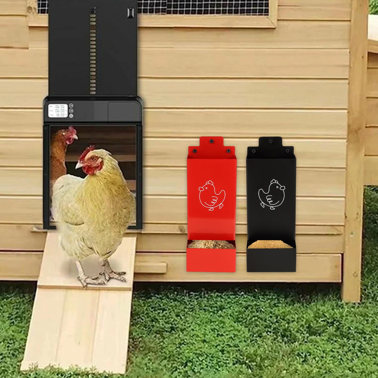Podajnik Muszli Ostryg Automatyczne Koryto, Akcesoria Do Kurnika