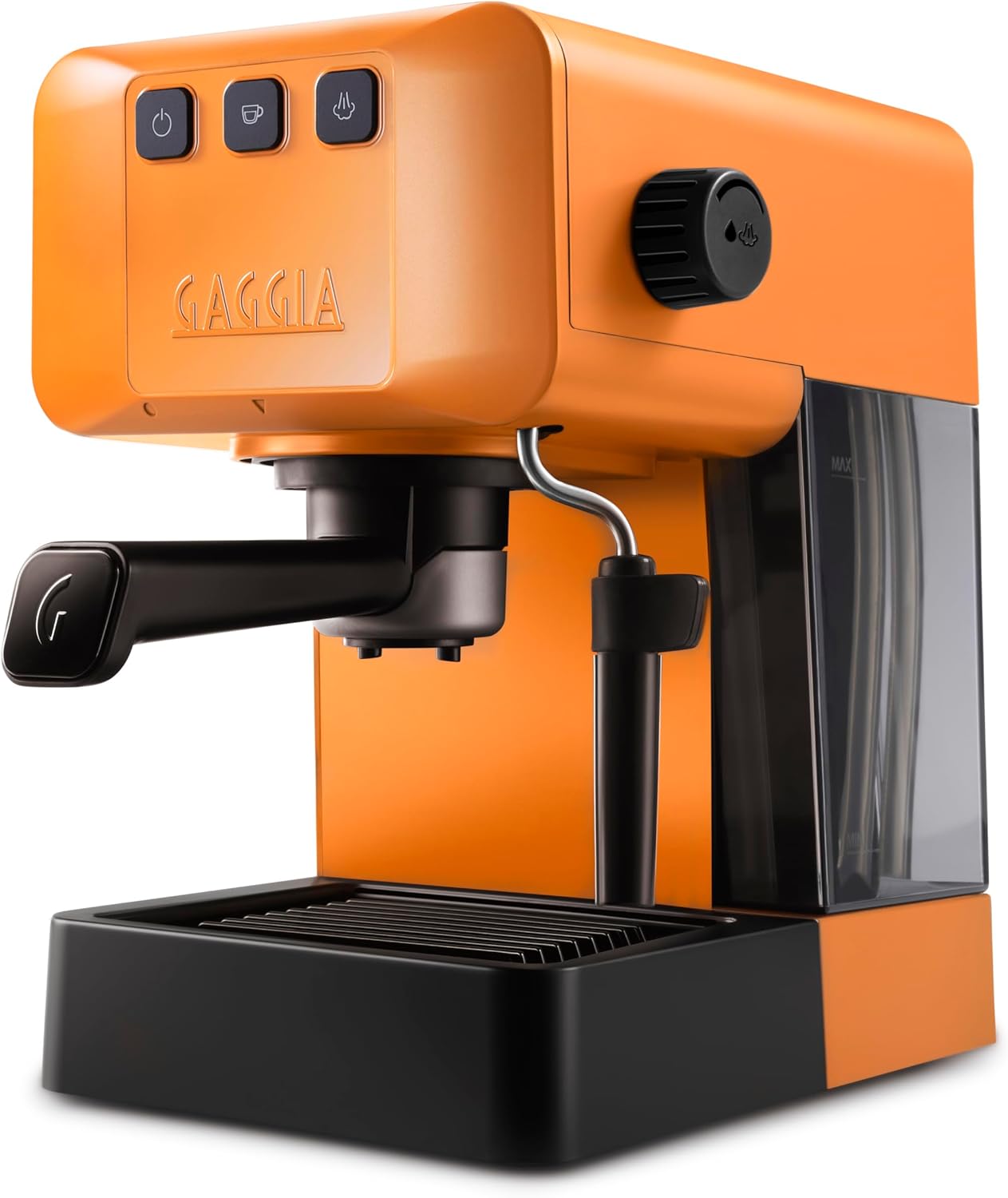 Gaggia EG2109 BLACK Macchina Manuale da Caffè Espresso, Macinato o Cialde, Sistema POD per Espressi Cremosi Con Cialde, Pre-Infusione Automatica, Nuovo Modello 2023, 100% Made in Italy