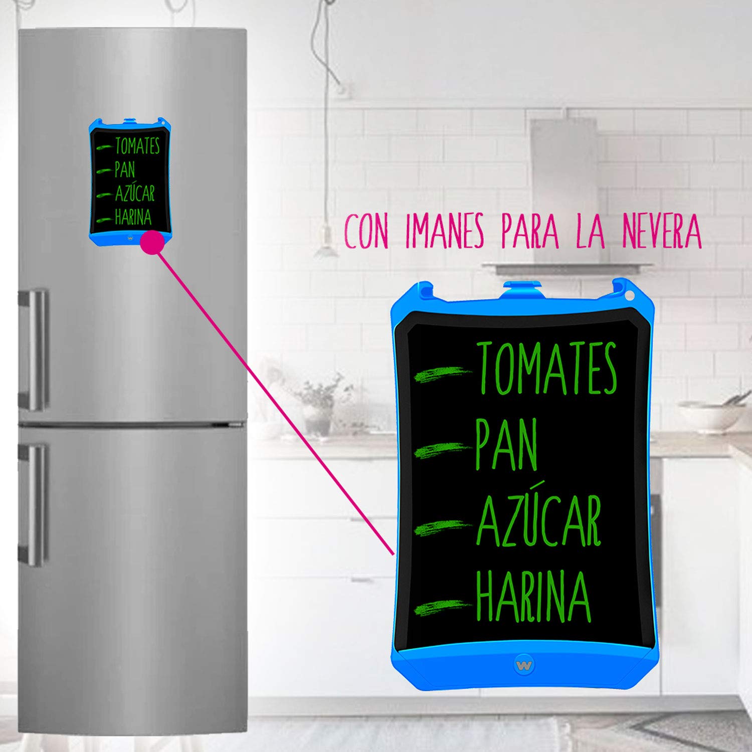 Woxter Smart Pad 90 Blue - Pizarra electrónica 9" Tableta de escritura con sensor de presión