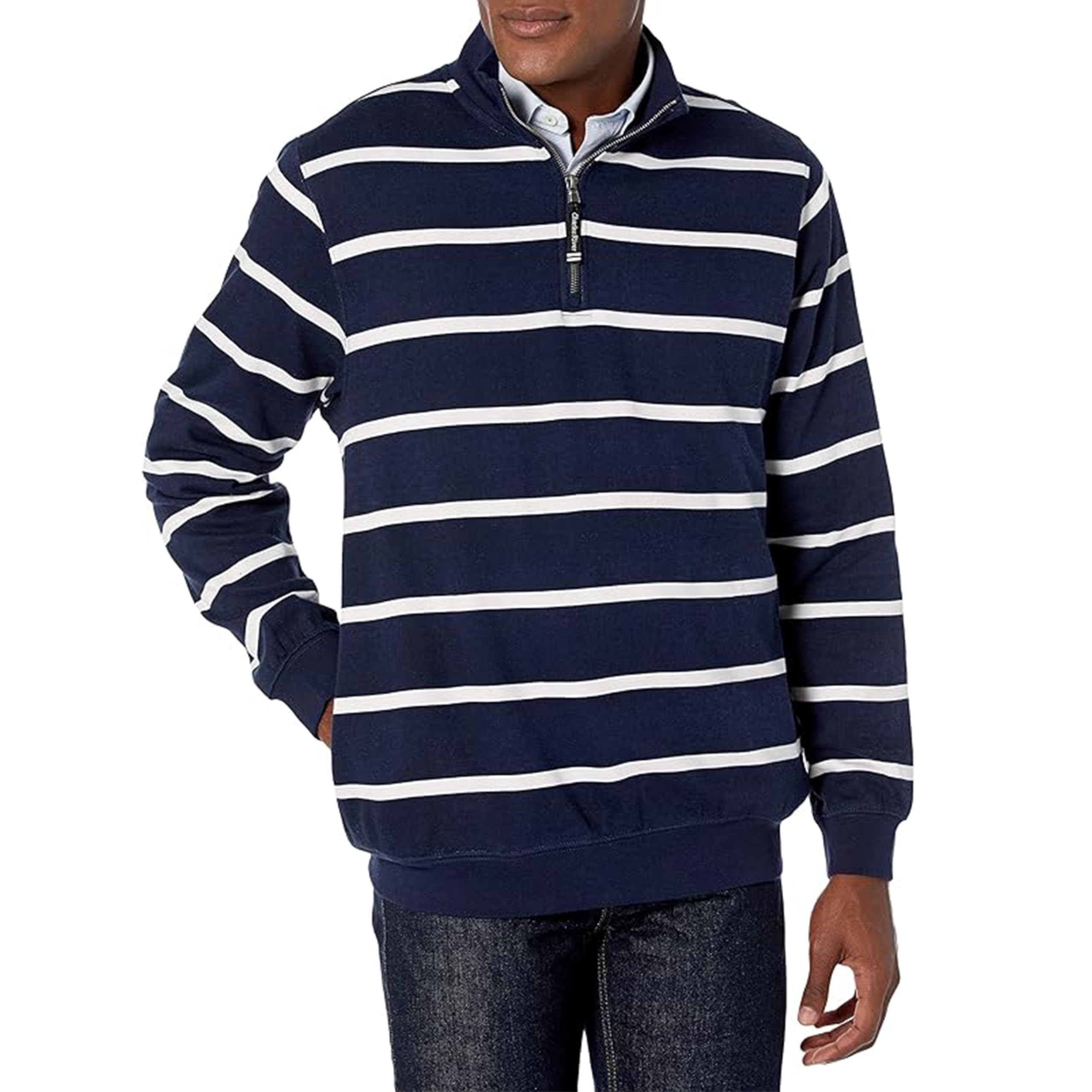 Charles River Apparel Men's Crosswind Quarter Zip Sweatshirt (Regular & Big-Tall Sizes)
