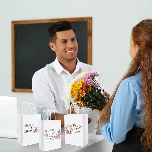 Miniatura 6 de Fumete 24 bolsas de regalo de agradecimiento para profesores con asa, bolsas de agradecimiento para profesores, bolsas de regalo de agradecimiento