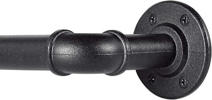 Eson Home Gardinenstange – Ausziehbar 76–350 Cm, Mit Kugel-Endstücken, Für Ösenvorhänge – Inkl. Montagematerial