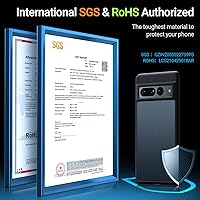 Vista 4 de TORRAS Funda diseñada a prueba de golpes para Google Pixel 7 Pro probada en caídas de grado militar a prueba de golpes, parte trasera dura mate