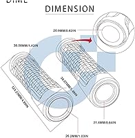 Vista 2 de Accesorios de motocicleta Xmax 7/8 pulgadas 0.866 in manillar empuñaduras de manillar tapa de extremo para Yamaha Xmax 125 250 300 400 2013-2021