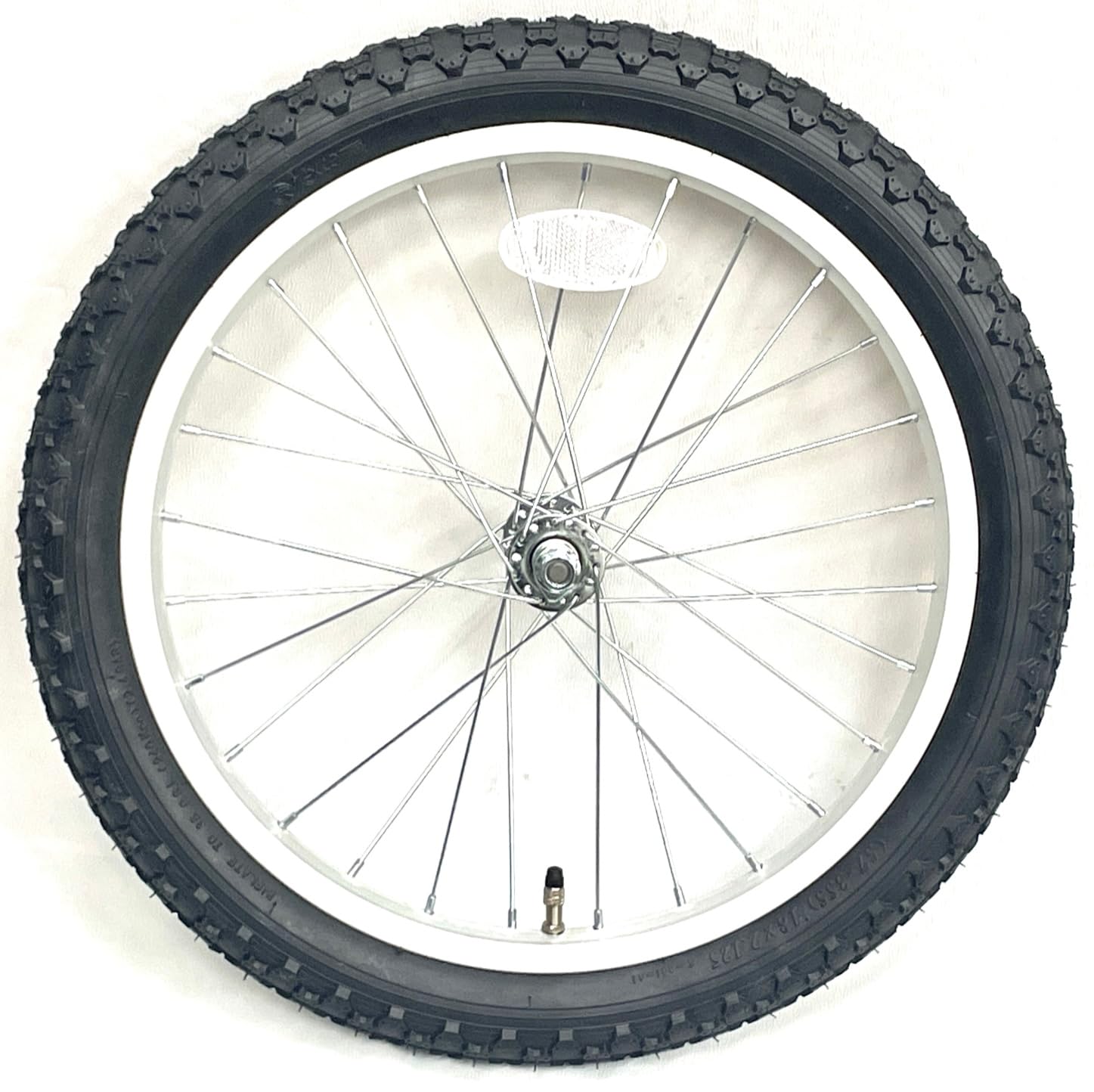 Amazon | 18インチ自転車ホイール 前輪 シルバー | ノーブランド品