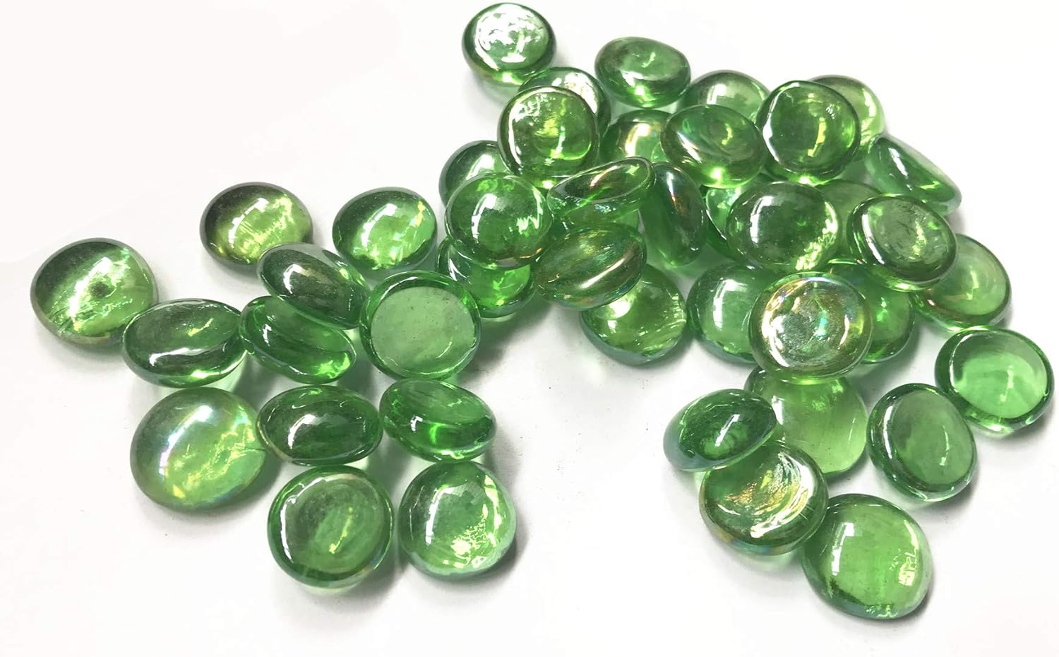 Glass Gem Stone, 2 Lbs Flat Marbles Pebbles for Vase Fillers, Table Scatter, Aquarium Fish Tank, Party Decoration, Crystal Rocks (Approx 200 Pcs Purple)