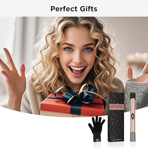 Miniatura 7 de Prizm Plancha de pelo profesional de 1 pulgada 2 en 1, rizador plano de turmalina de cerámica con 11 temperaturas ajustables para más tipos de