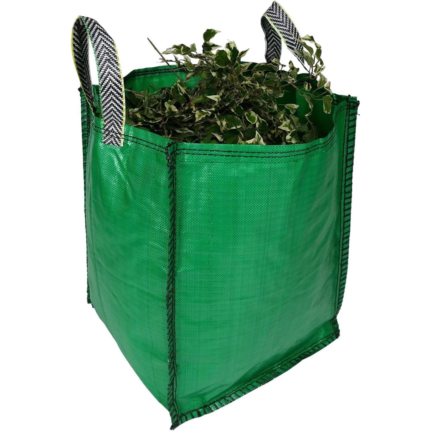 Garden Waste Bags - 120 Litre - 1 to 20 Sacks - PREMIUM GRADE - Industrial Fabric and Handles - Heavy Duty Garden/Green Waste Sack (10)