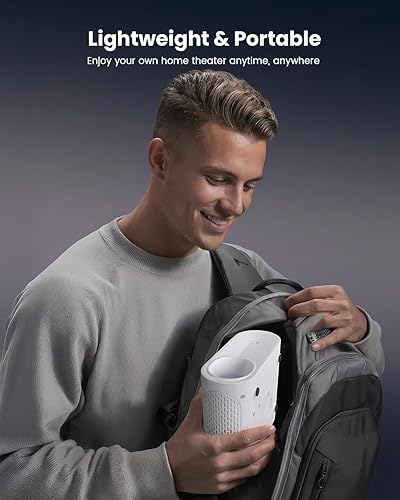 Miniatura 7 de Mini proyector, YOWHICK 2026 actualizado Full HD 1080P proyector de video, proyector de cine portátil para cine en casa, compatible con