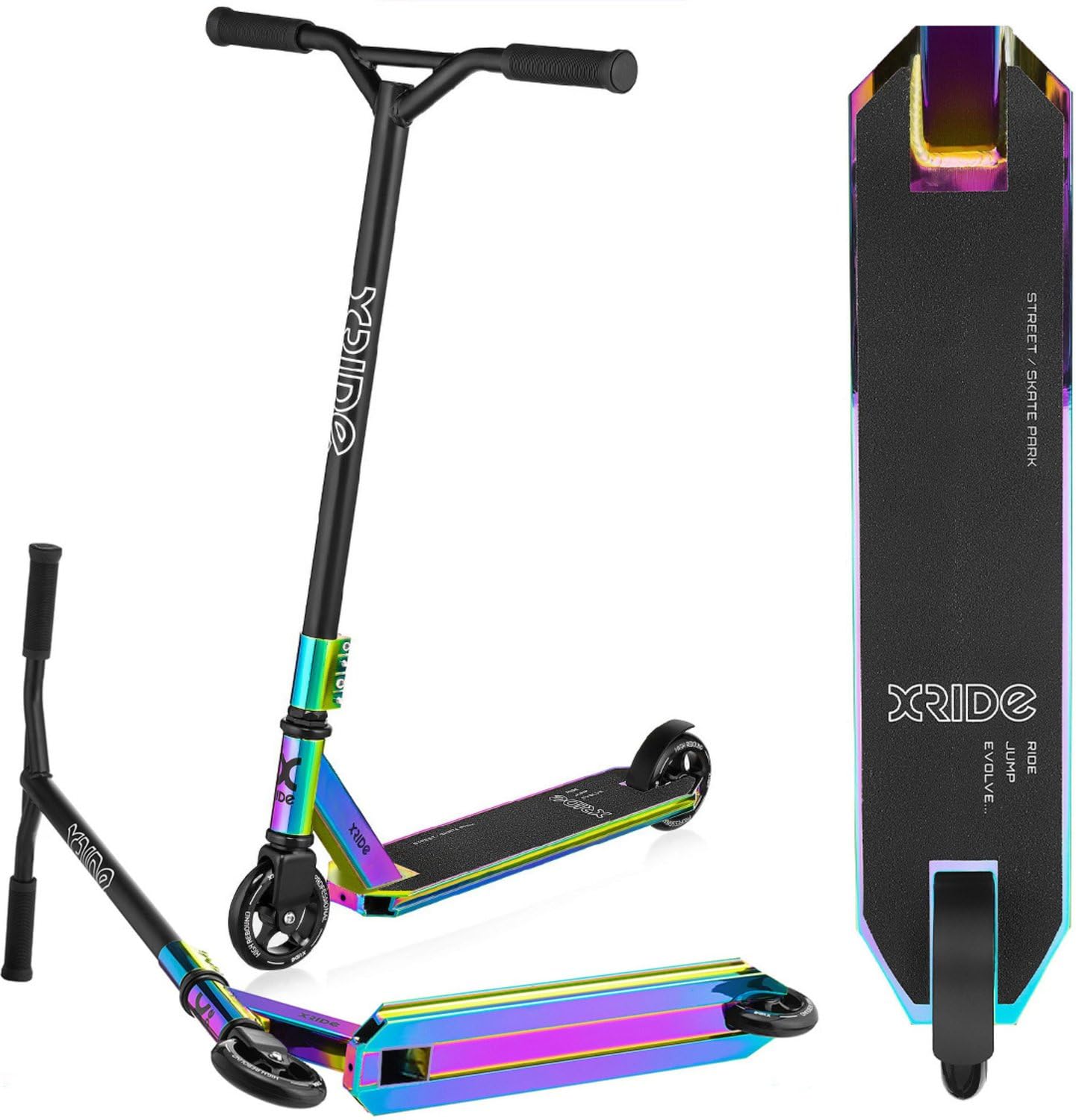 Trottinette cascade, pour enfants et adultes, avec roulements à billes ABEC 9, trottinette Pro pour cascades et figures, pliable à partir de 8 ans, trottinette de ville pour enfants et adultes