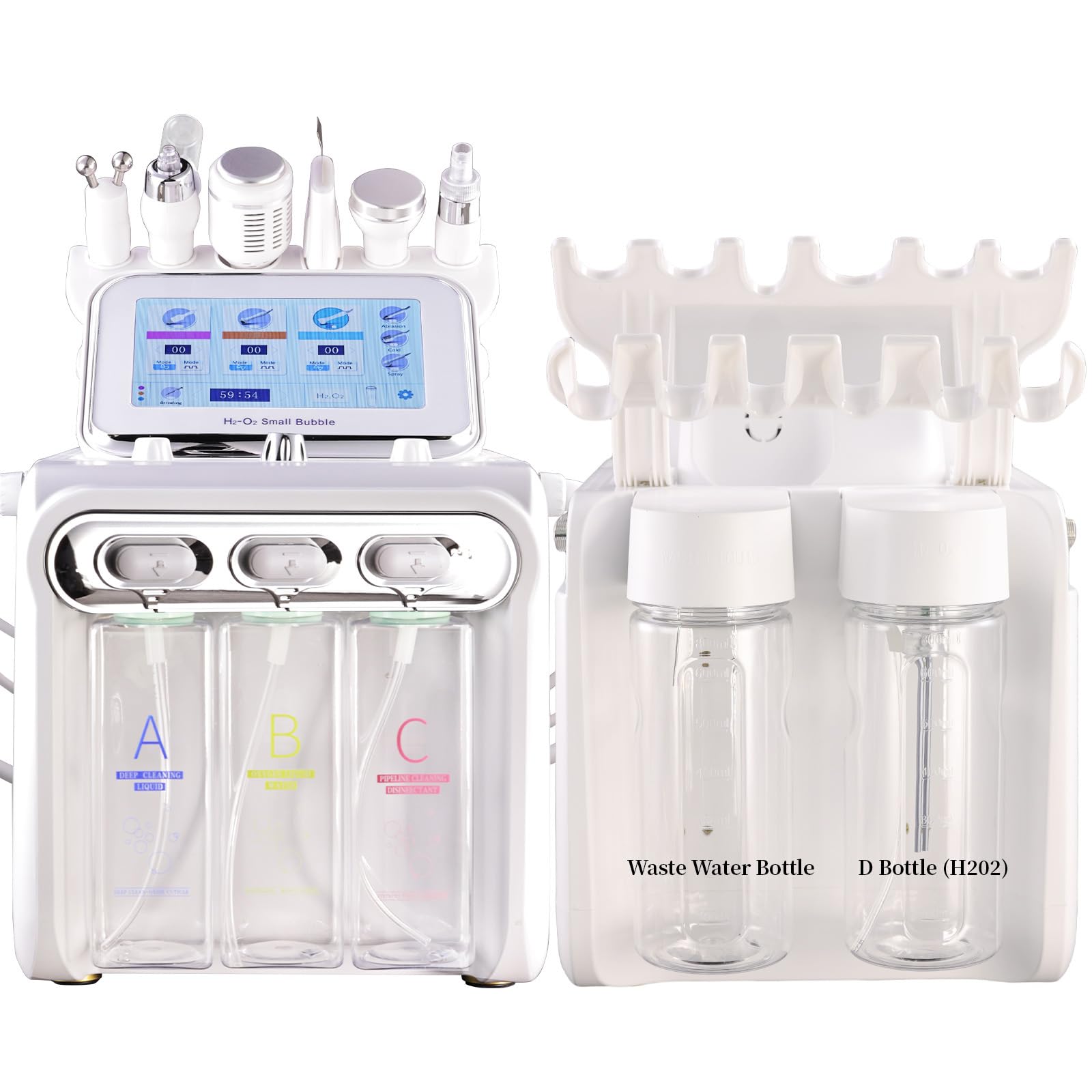 Professionell Aquafacialgerät 6 in 1 Wasserstoff-Sauerstoff-Gesichtsmaschine, Hautpflege Maschine Für Zuhause SPA