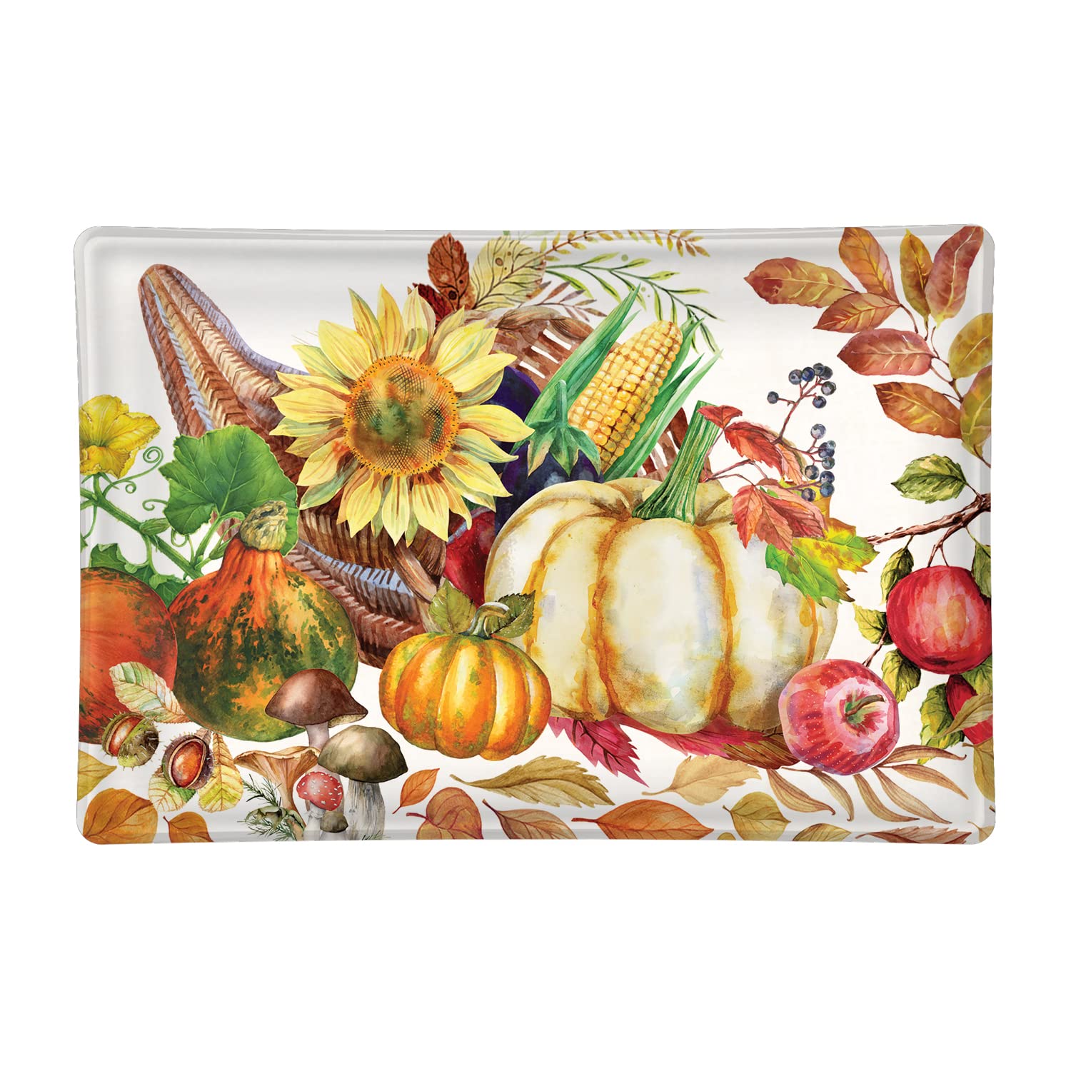Michel Design Works Seifenschale Aus Glas – Rechteckig, Mit Weihnachtsstern-Motiv, 12x15 Cm, Inkl. Seifenstange