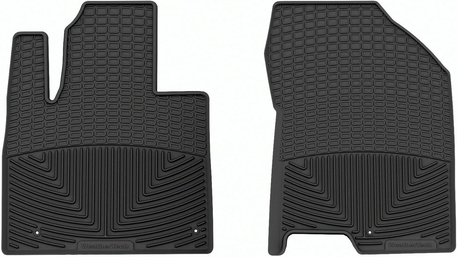 WeatherTech All-Weather Floor Mats for Hyundai Santa Fe 1st Row (W495), Black