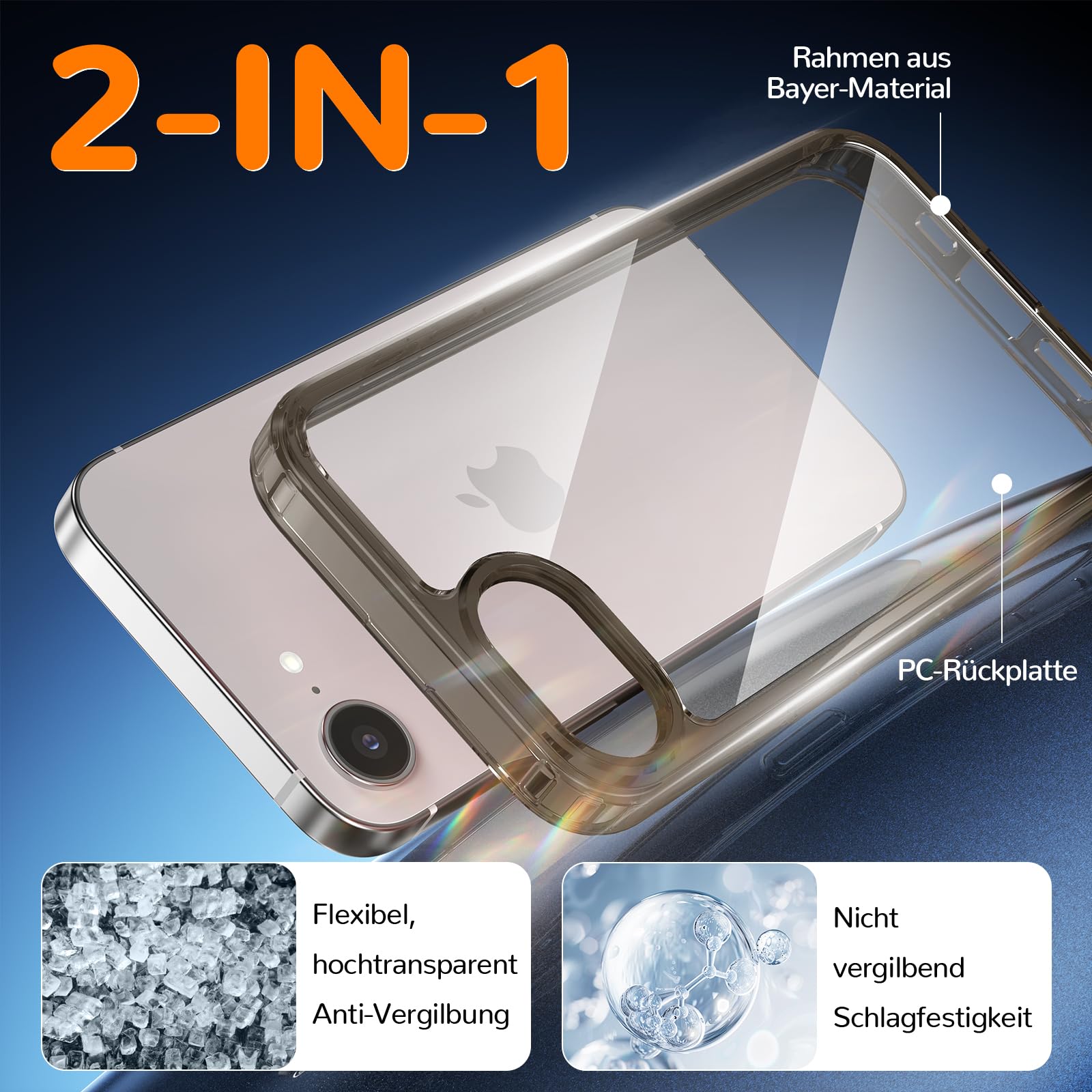 Clear Case for iPhone 15, Ultra Thin, Shockproof TPU Cover, Anti-Yellowing, Crystal Clear, Phone Case for Apple iPhone 15 - Clear — view 546