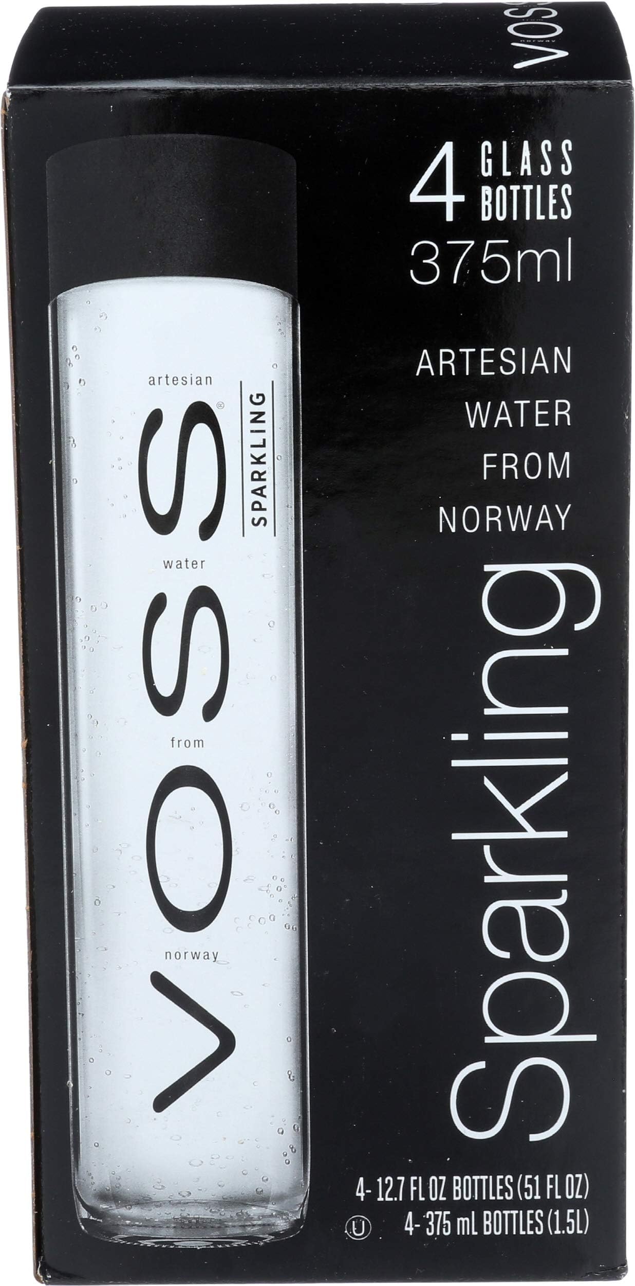Voss Sparkling Artesian Water 4 X 375 MI