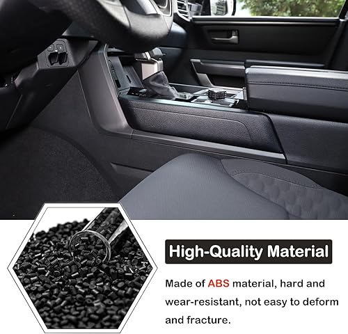 Miniatura 3 de Aunginsy Caja de cambios de la consola central de automóvil, cubierta de marco de panel de cambios, compatible con Toyota TundraSequoia 2022-2023,