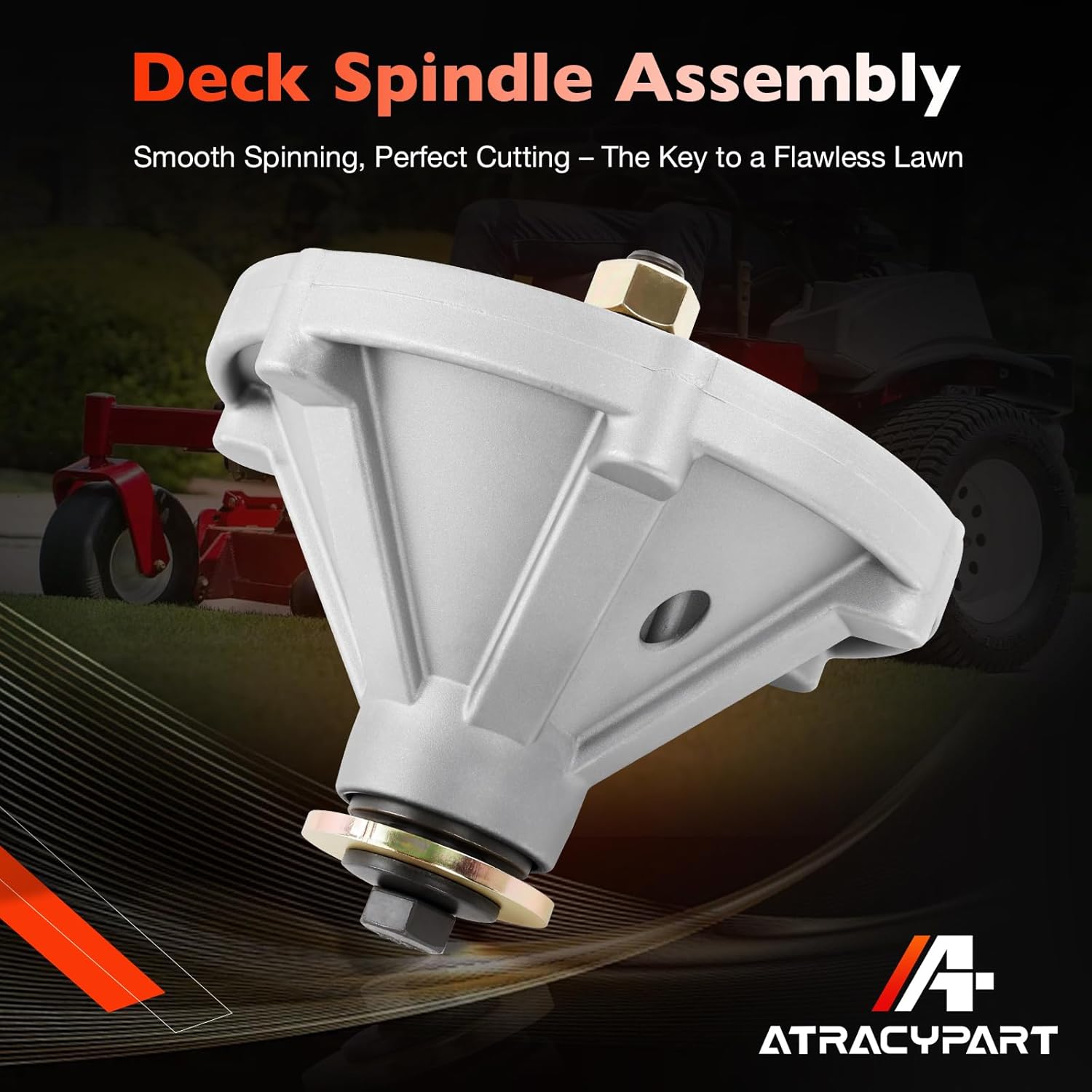 ATRACYPART 126-4630 Lawn Mower Deck Spindle Assembly Compatible with Exmark Radius E & S-Series 44" 48" 52" 60" Mower Decks