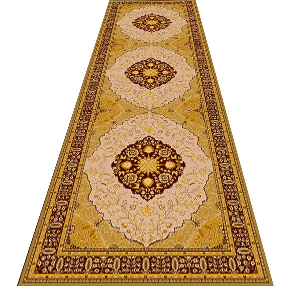 Tapis couloir jaune tapis de passage d'allée extra long 1.6x8m