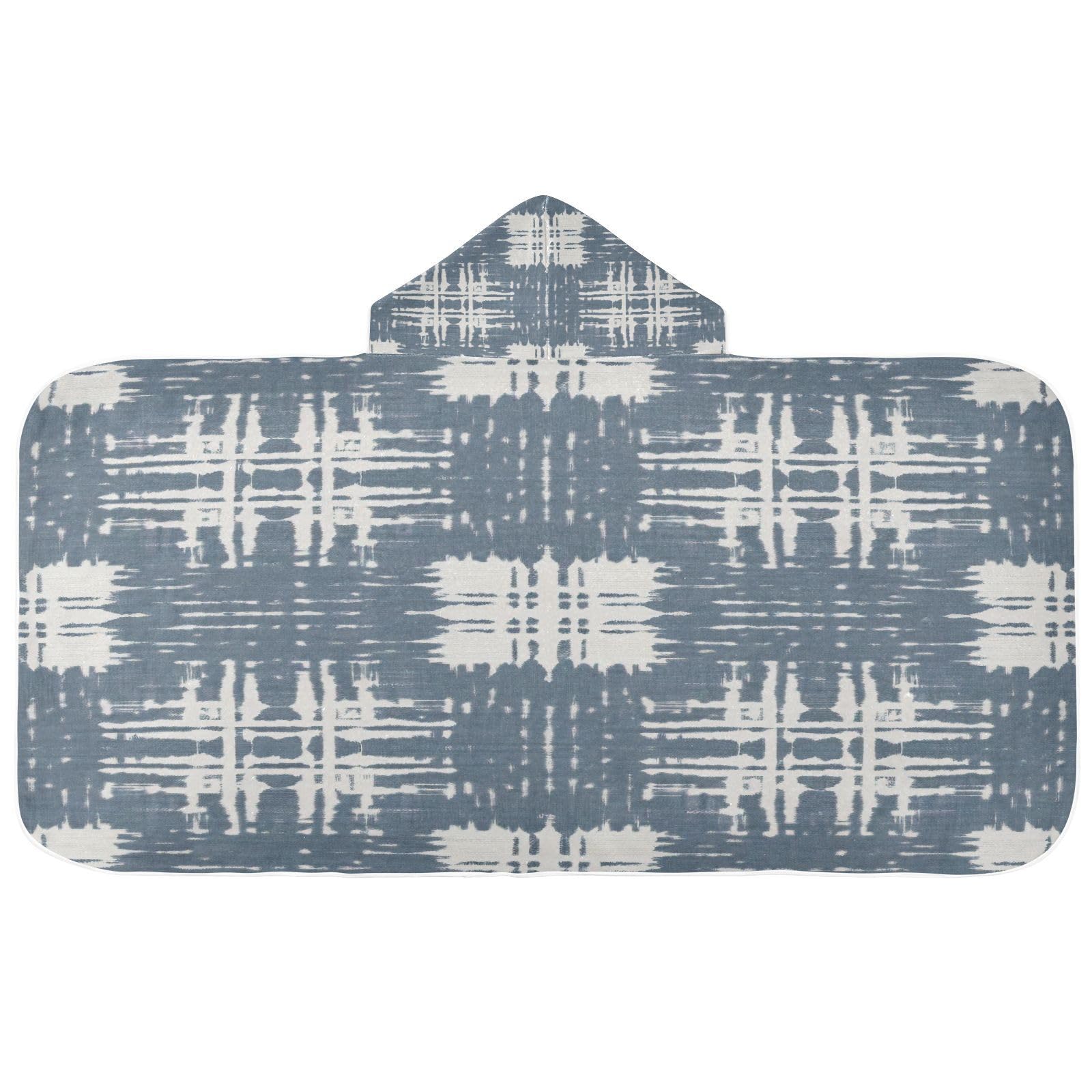 Kigai Tie-dye Hooded Beach Towel for Kids Soft Absorbent Quick Dry Bath Towel with Hood Lightweight Toddler Shower Pool Bath Wrap for Boys Girls