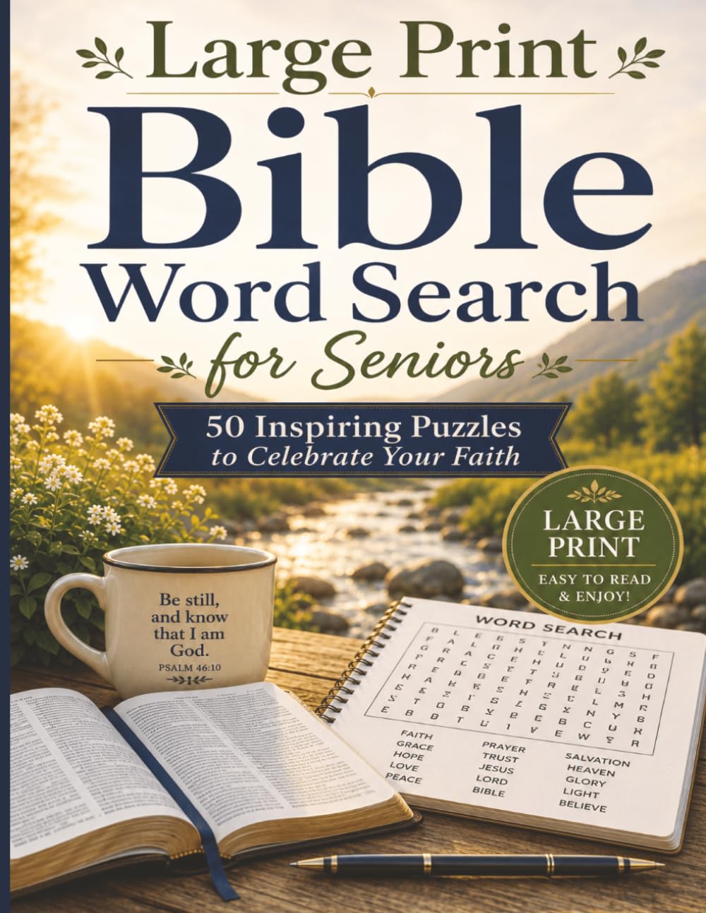 Large Print Bible Word Search for Seniors: Large Print Bible Word Search for Seniors