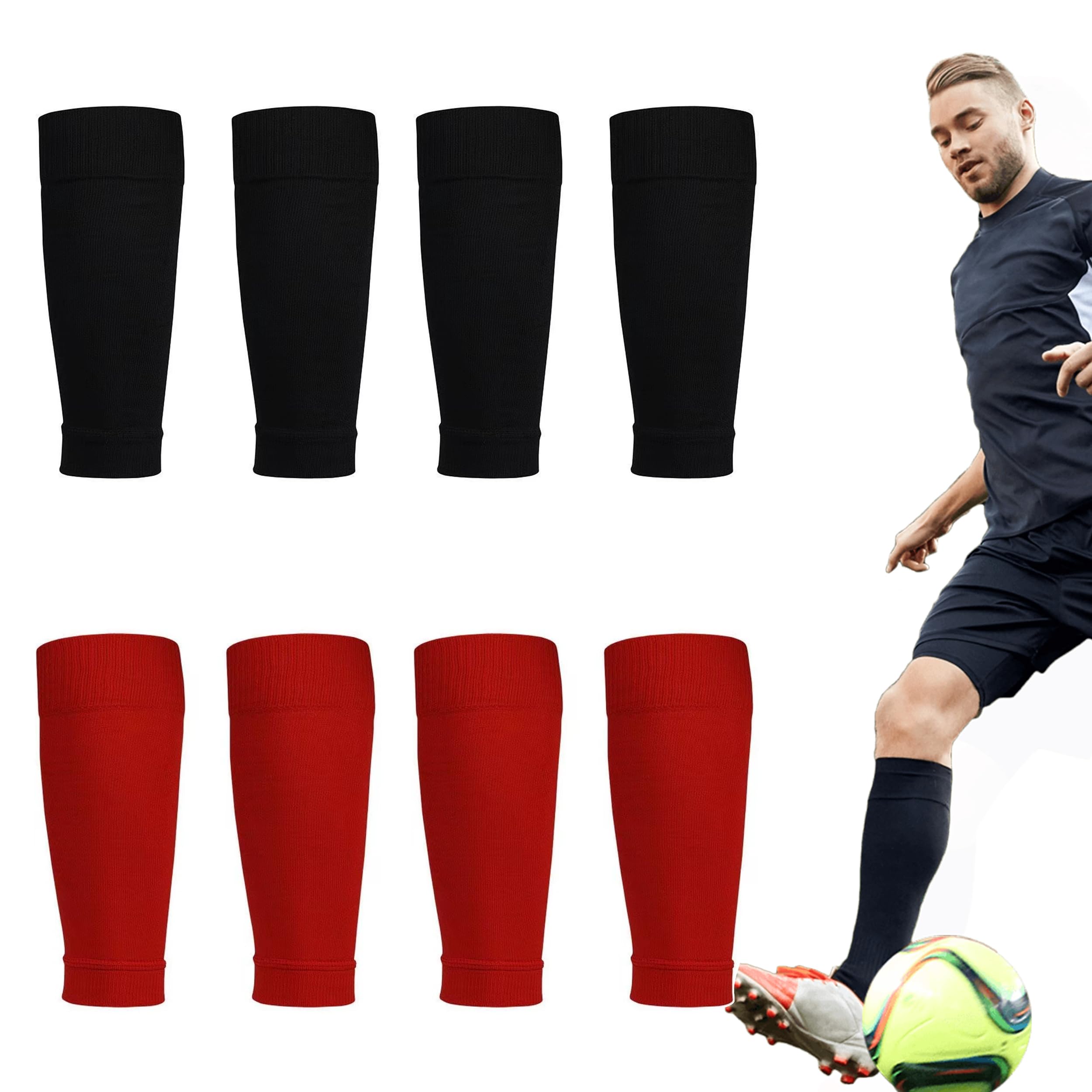 4 Pairs Football Sock Sleeves, Football Sleeve Socks, 41cm