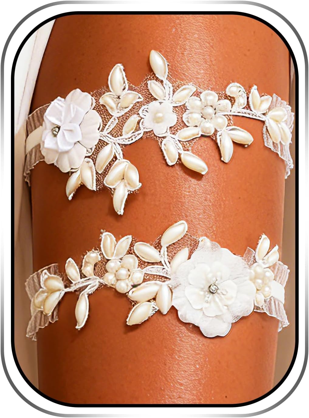 Urieo Wedding Garter for Bride, Leg Lace Garter for Women