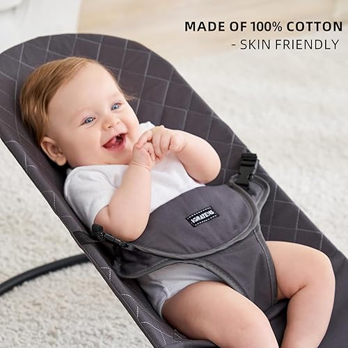 Miniatura 2 de Asiento de tela para gorila Funda para gorila Baby Bjorn compatible con el modelo Balance Soft & Bliss, 100% algodón, agradable al tacto, lavable a