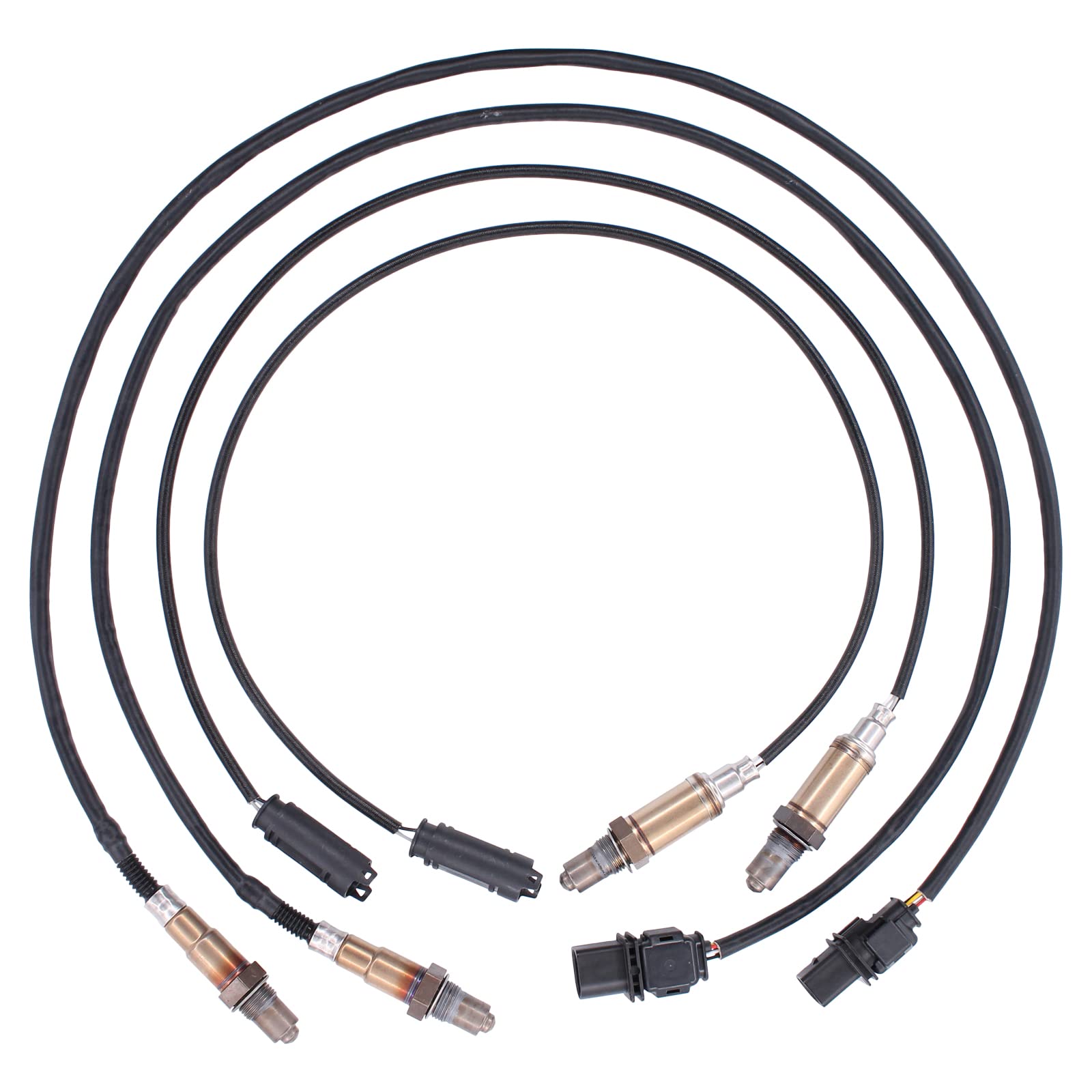 MOTOKU Front and Rear Upstream Downstream Oxygen O2 Sensor for BMW 325i 330i 330Ci 525i 530i X3 M54 Engine