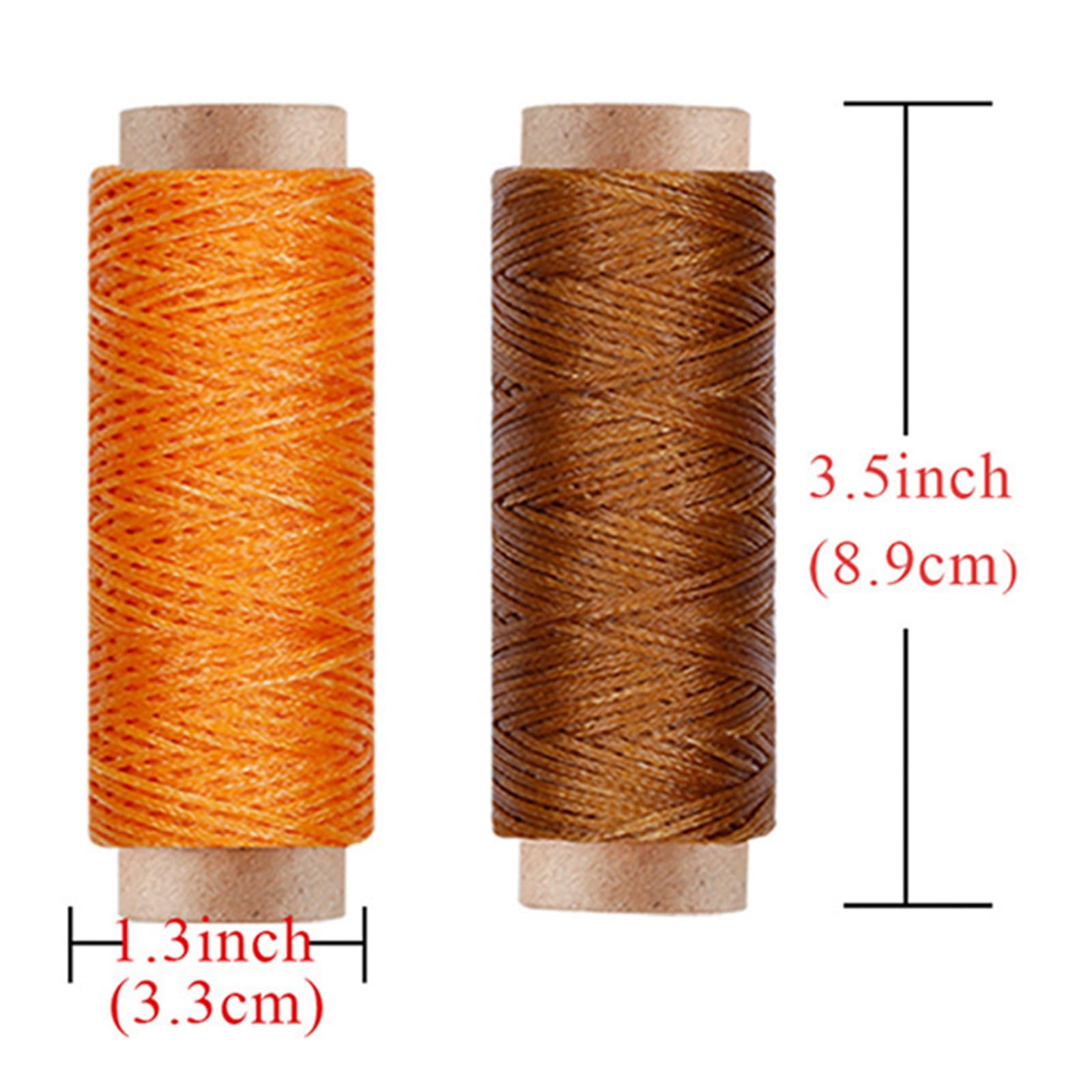 Hilo de Coser de Cuero 150D,Hilo Encerado para Costura de Cuero,encuadernación,Manualidades,Hilo de Coser de 0,8mm de diámetro