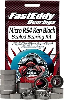 FastEddy Bearings Compatible with HPI Micro RS4 Ken Block Sealed Bearing Kit