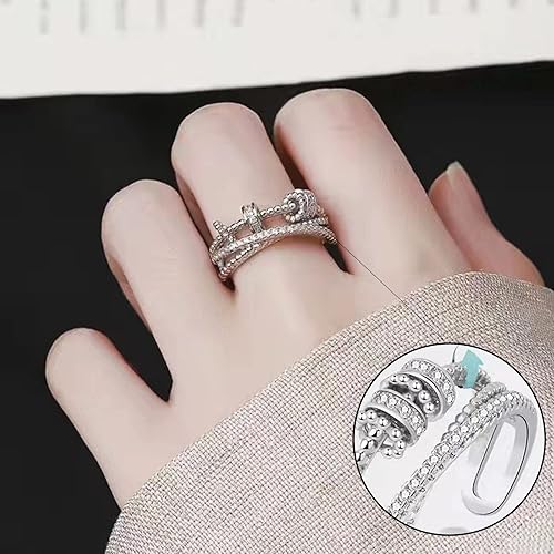 Miniatura 2 de choice of all Regalos para hija de mamá a mi hijaesposahermananoviamamá, anillo giratorio de ansiedad para mujeres, regalos para el día de la madre,