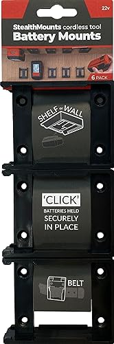 Miniatura 2 de StealthMounts Hilti - Soportes de batería de 22 V  Soportes de batería inalámbricos para herramientas eléctricas Hilti de 22 V  Paquete de 6