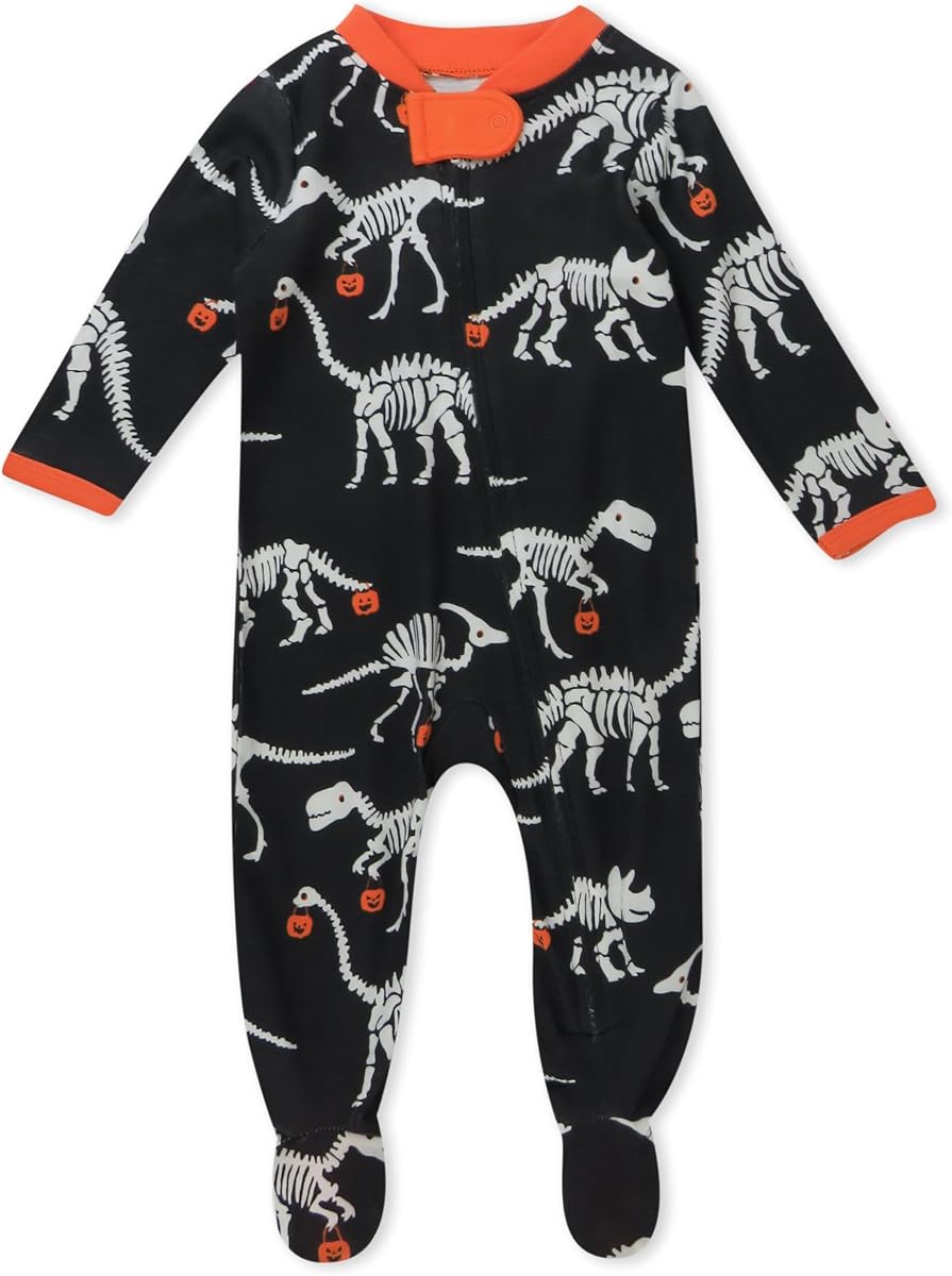 HonestBaby Pijama unisex para bebé Celebration Sleep & Play de una pieza con pies 100% algodón orgánico
