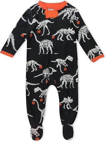 HonestBaby unisex-baby Celebration Sleep & Play Footed One-piece Pajama Sleeper 100% Organic Cotton