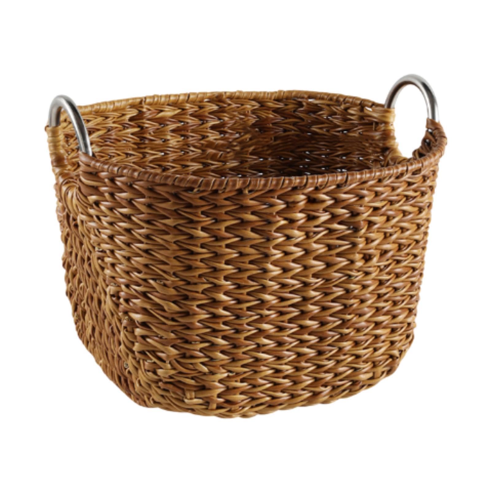 Panier à linge tissé pour en finir avec les vêtements éparpillés au sol
