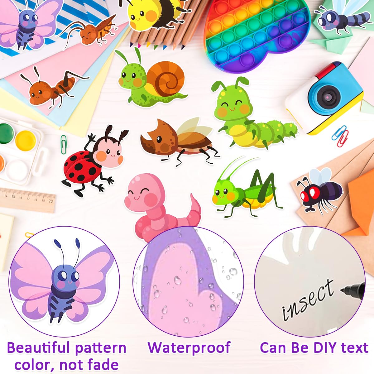 Bug Classroom Decor 45 Pcs Bugs Bulletin Board Cutouts - Insect Theme ...