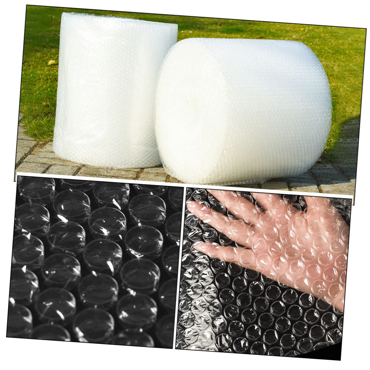 DOITOOL Film à Bulles Antichoc 25 Cm X 33 M, Rouleau D'emballage Express, Film à Bulles D'emballage Plastique, Protection Colis Légère pour Déménagement et Expédition