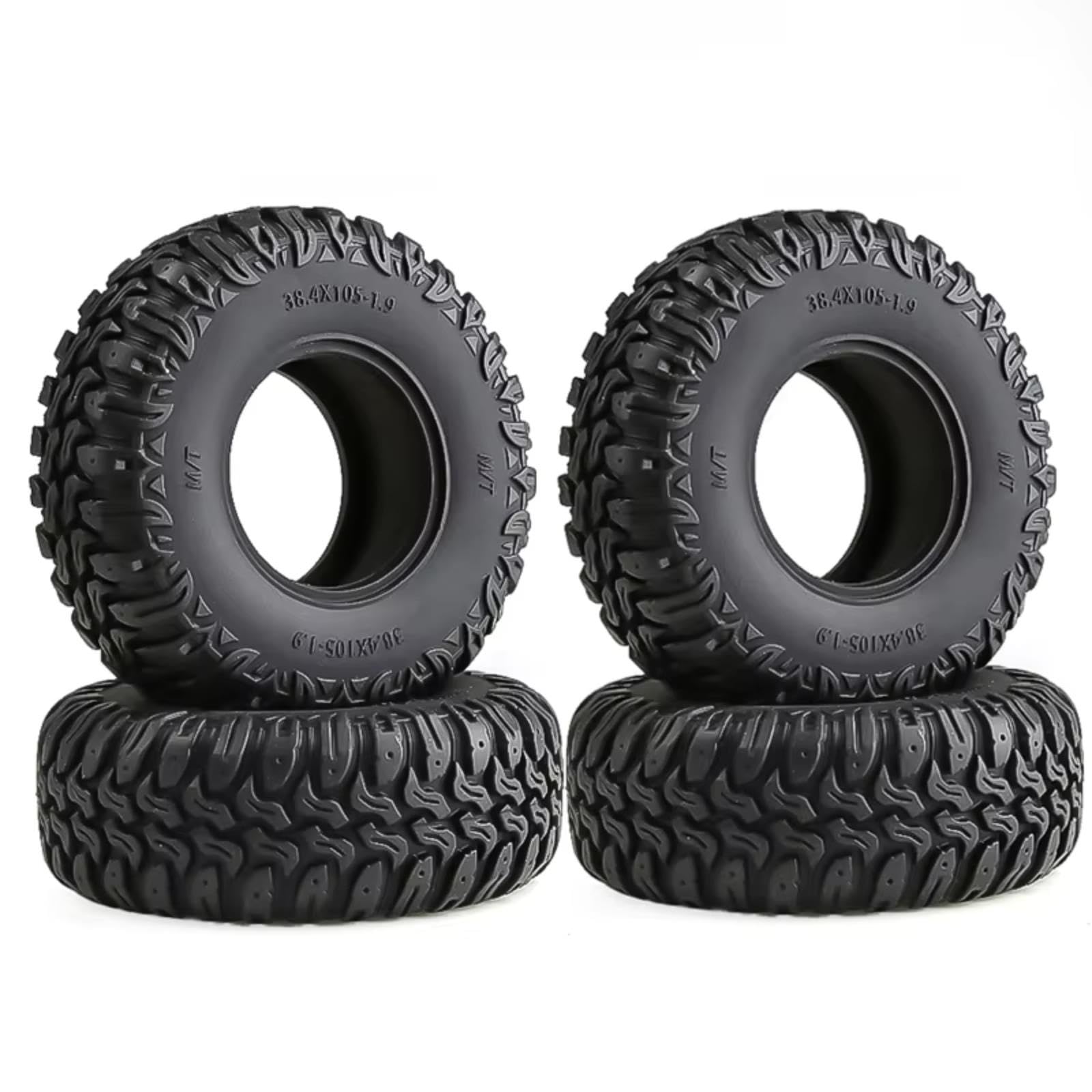 Piezas Neumáticos Goma 105 Mm para Axial para SCX10 II III 90046 D90 1/10
