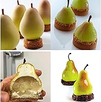Vista 5 de Moldes de silicona en forma de pera, herramientas de decoración de pasteles, utensilios para hornear, mousse de postre francés, molde para hornear