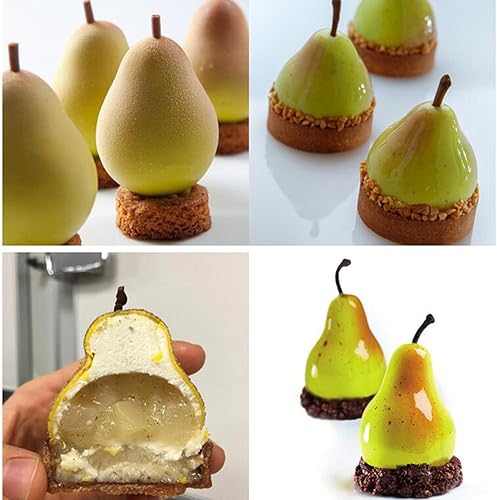 Miniatura 5 de Moldes de silicona en forma de pera, herramientas de decoración de pasteles, utensilios para hornear, mousse de postre francés, molde para hornear,