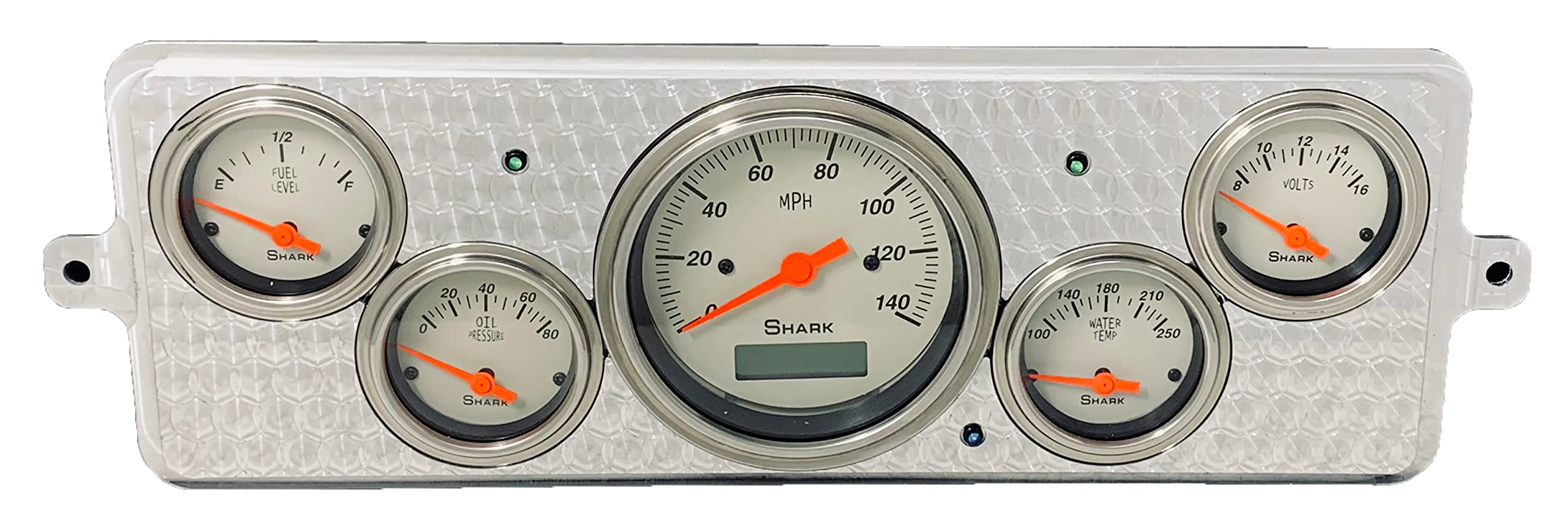 Dolphin Gauges 1939 Chevy Car 5 Gauge Dash Cluster Panel Set Programmable Shark